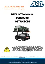 AAQ AutoLift AL-1132-220 Installation Manual & Operation Instructions preview