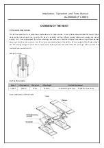 Предварительный просмотр 5 страницы AAQ AutoLift AL-3000AG Installation Manual & Operation Instructions