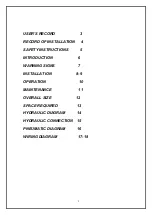 Preview for 2 page of AAQ AutoLift AL-3000BG Installation Manual & Operation Instructions