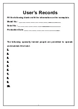 Preview for 3 page of AAQ AutoLift AL-8803 Installation Manual & Operation Instructions