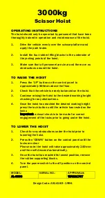 Preview for 26 page of AAQ AutoLift AL-8803 Installation Manual & Operation Instructions