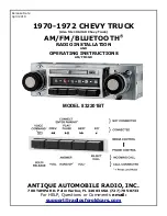 AAR 832201BT Installation And Operating Instructions предпросмотр