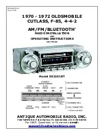 AAR 851201BT Installation And Operating Instructions preview