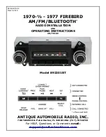 Preview for 1 page of AAR 892201BT Installation And Operating Instructions