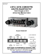 AAR 992201BT Installation And Operating Instructions предпросмотр