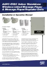 Preview for 1 page of AARC Systems EVAC ARX43E52 Installation & Operation Manual