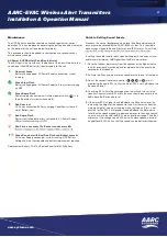 Preview for 4 page of AARC Systems EVAC ARX43E52 Installation & Operation Manual