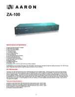 Aaron ZA-100 User Manual preview