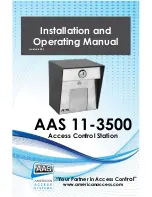 Предварительный просмотр 1 страницы AAS 11-3500 Installation And Operating Manual