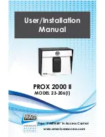 Preview for 1 page of AAS 2000 23-206 User & Installation Manual