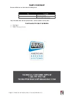 Preview for 3 page of AAS 2000 23-206 User & Installation Manual