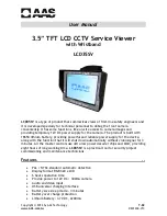 AAS LCD35SV User Manual preview