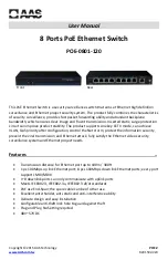 AAS POE-0801-120 User Manual preview