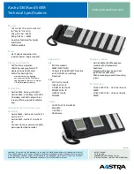 Preview for 2 page of Aastra 536M Technical Specifications