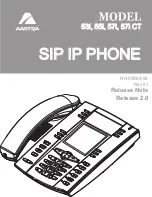 Preview for 1 page of Aastra 53i IP Phone Release Note