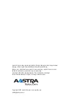 Предварительный просмотр 2 страницы Aastra 55I User Manual