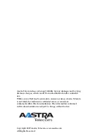 Preview for 2 page of Aastra 57i User Manual