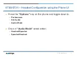 Preview for 5 page of Aastra 6730I Set Up And Configuration