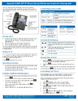 Aastra 6865i Quick Reference Manual preview