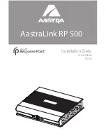 Preview for 1 page of Aastra AastraLink RP 500 Installation Manual