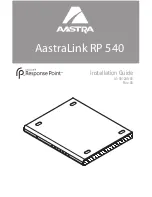 Предварительный просмотр 1 страницы Aastra AastraLink RP 540 Installation Manual