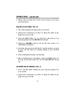 Preview for 9 page of Aastra BE-100HT Owner'S Manual