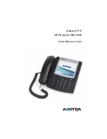 Aastra Clearspan 6739i Quick Reference Manual preview