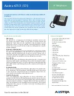 Aastra Clearspan 6757i Technical Specifications предпросмотр