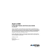 Предварительный просмотр 52 страницы Aastra CNX Procedure Manual