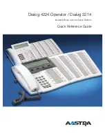 Предварительный просмотр 1 страницы Aastra Dialog 4224 Quick Reference Manual