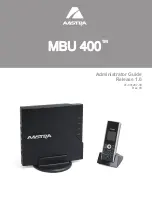 Предварительный просмотр 1 страницы Aastra MBU 400 Administrator'S Manual