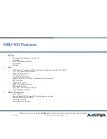 Preview for 8 page of Aastra MBU 400 Manual