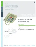 Предварительный просмотр 1 страницы Aastra Meridian 5008 Specifications