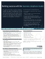 Preview for 2 page of Aastra Meridian 5216 User Manual