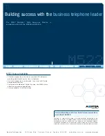 Preview for 2 page of Aastra Meridian 522 Specifications