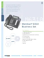 Предварительный просмотр 1 страницы Aastra Meridian 6310 Specifications