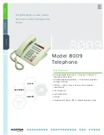 Предварительный просмотр 1 страницы Aastra Meridian 8009 Specifications