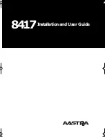 Aastra Meridian 8417 Installation And User Manual предпросмотр