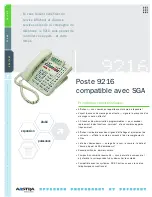 Preview for 1 page of Aastra Meridian 9216 (French) Specifications