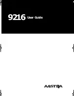 Предварительный просмотр 1 страницы Aastra Meridian 9216 User Manual