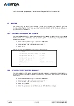 Предварительный просмотр 82 страницы Aastra NeXspan 50 Installation And Maintenance Manual