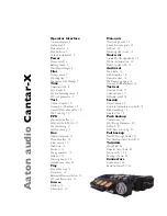 Preview for 1 page of AAton Cantar-X User Manual