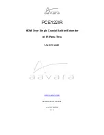 AAVARA PCE122IR User Manual preview