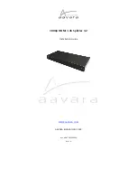 AAVARA PS122 Installation Manual preview