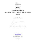 Preview for 1 page of AAVARA PS128A Installation Manual