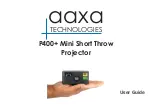 Preview for 1 page of AAXA Technologies P400+ User Manual