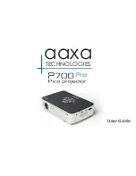 AAXA Technologies P700 PRO PICO PROJECTOR User Manual preview