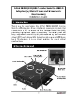 AAxeon 2-Port RS232/422/485 Combo Serial to USB2.0Adapter Installation Manual preview