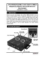 Предварительный просмотр 1 страницы AAxeon 2-Port RS232/422/485 Combo Serial to USB2.0Adapter Installation Manual