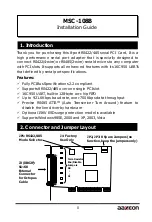 Preview for 1 page of AAxeon MSC-108B Installation Manual